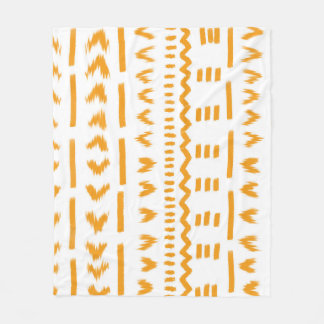 Sonnenstrahlen afrikanisches Muster in Weiß Fleecedecke