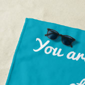 Sonnenstrahlen am Strand Strandtuch (Beispiel)