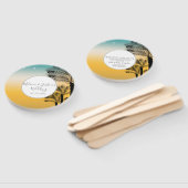 Sonnenstrahlen am tropischen Strand - Hochzeitsrun Fächer (Non-assembled)