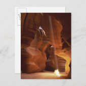 Sonnenstrahlen auf dem Canyon-Boden Postkarte (Vorne/Hinten)