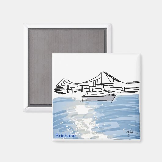 Sonnenstrahlen auf dem Fluss Magnet (Vorderseite/Rückseite)