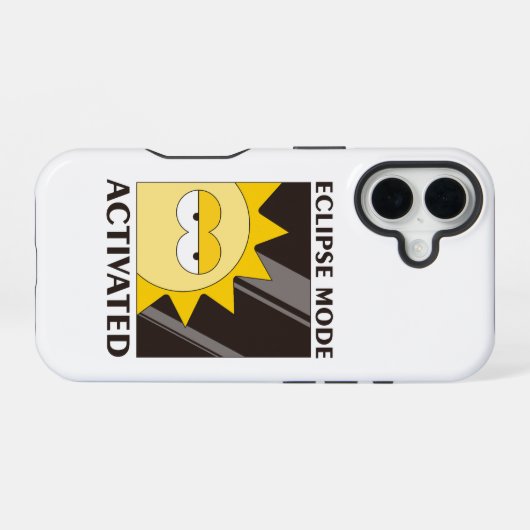 Sonnenstrahlen auf schwarzem Hintergrund iPhone 16 Hülle (Rückseite (Horizontal))