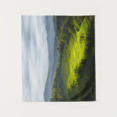 Sonnenstrahlen auf Terrassen Wandteppich (Vorderseite)