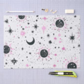 Sonnenstrahlen aus schwarzem und rosa Himmelskörpe Seidenpapier (Handwerk)