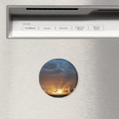 Sonnenstrahlen bei Morgendämmerung Magnet (In Situ (Geschirrspüler))