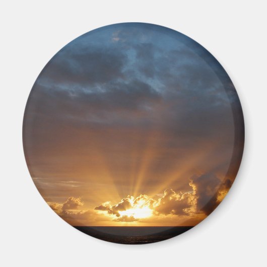 Sonnenstrahlen bei Morgendämmerung Magnet (Vorne)