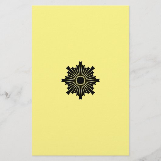 Sonnenstrahlen Briefpapier (Vorderseite)