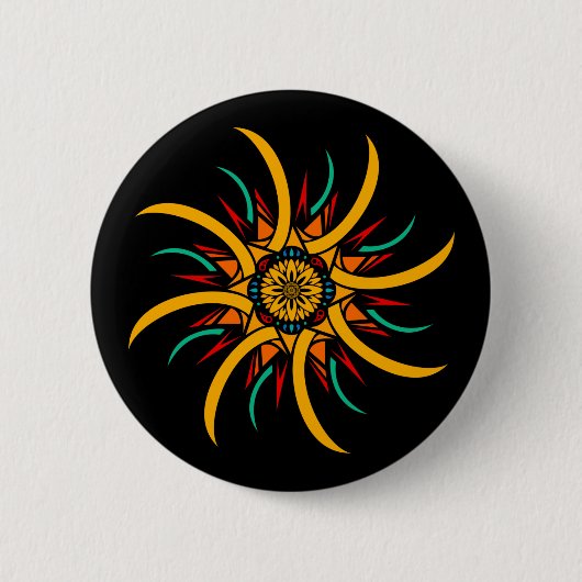 Sonnenstrahlen Button (Vorderseite)