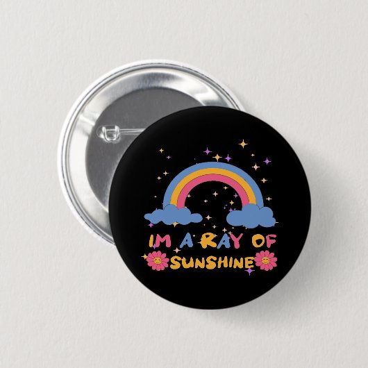 Sonnenstrahlen Button (Vorne & Hinten)