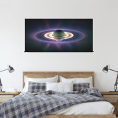 Sonnenstrahlen des Saturns von Cassini Raumsonde Leinwanddruck (Insitu (Schlafzimmer))