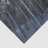 Sonnenstrahlen durch den Winterschneewald Seidenpapier (Detail)