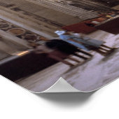 Sonnenstrahlen fallen durch die Fenster Poster (Ecke)