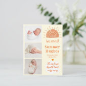 Sonnenstrahlen für das Foto Einladung (Stehend Vorderseite)