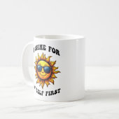 Sonnenstrahlen - ich sage für mich selbst kaffeetasse (Vorderseite Links)
