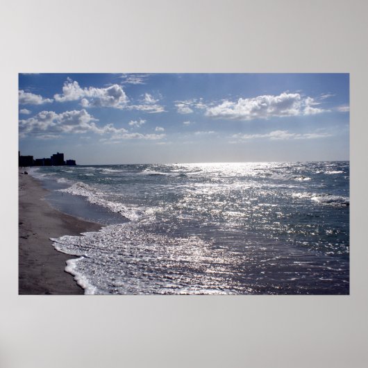 Sonnenstrahlen im Ozean Poster (Vorne)