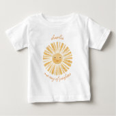 Sonnenstrahlen im Personalisierten Wasser Baby T-shirt (Vorderseite)