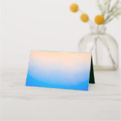 Sonnenstrahlen im tropischen Strand Platzkarte (Rückseite)