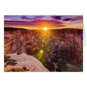 Sonnenstrahlen in Canyon de Chelly, AZ