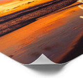 Sonnenstrahlen in der Karibik bitte Poster (Ecke)