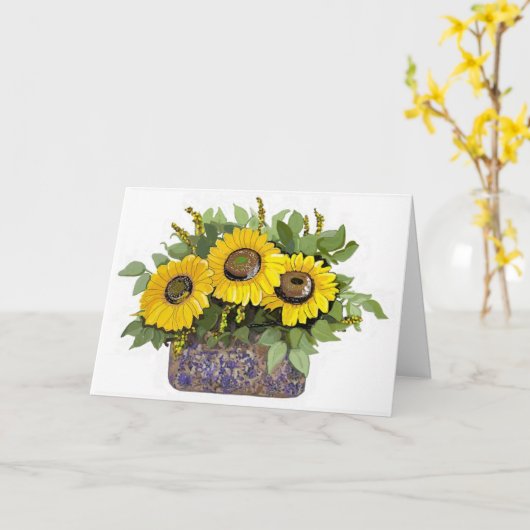 Sonnenstrahlen in dir karte (Gelbe Blume)