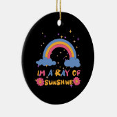 Sonnenstrahlen Keramik Ornament (Rechts)