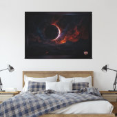 Sonnenstrahlen Kosmisches Meisterwerk Xzendor7 Kun Leinwanddruck (Insitu (Schlafzimmer))