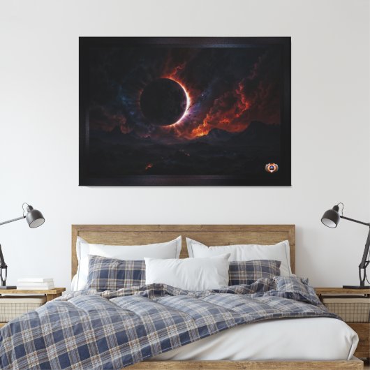 Sonnenstrahlen Kosmisches Meisterwerk Xzendor7 Kun Leinwanddruck (Insitu (Schlafzimmer))