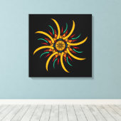 Sonnenstrahlen Leinwanddruck (Insitu (Holzboden))