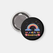 Sonnenstrahlen Magnet (Vorderseite/Rückseite)