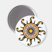 Sonnenstrahlen Magnet (Vorderseite/Rückseite)