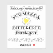 Sonnenstrahlen; man macht verschiedene Zitate Aufkleber (Blatt)