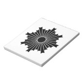 Sonnenstrahlen Notizblock (Rotiert)