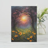 Sonnenstrahlen Party vollständig kundenspezifische Einladung (Stehend Vorderseite)