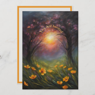 Sonnenstrahlen Party vollständig kundenspezifische Einladung