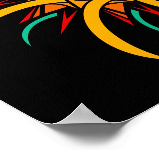 Sonnenstrahlen Poster (Ecke)