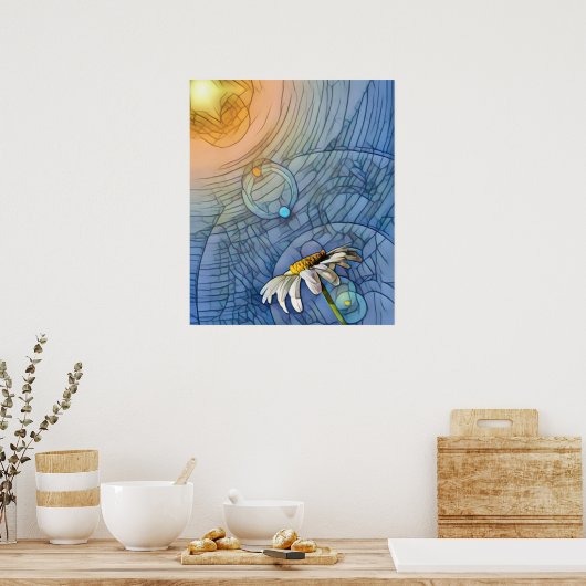 Sonnenstrahlen Poster (Küche)