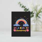 Sonnenstrahlen Postkarte (Stehend Vorderseite)