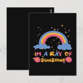 Sonnenstrahlen Postkarte (Vorne/Hinten)