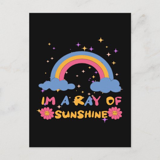 Sonnenstrahlen Postkarte (Vorderseite)