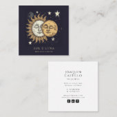 Sonnenstrahlen Quadratische Visitenkarte (Vorne/Hinten)