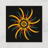 Sonnenstrahlen Quadratische Visitenkarte (Vorderseite)