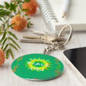 Sonnenstrahlen: Ruhe mit inspirierender Printwerbu Schlüsselanhänger (Seite)