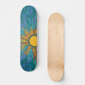 Sonnenstrahlen Skateboard (Vorderseite)
