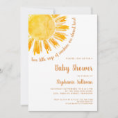 Sonnenstrahlen Twins Baby Dusche Einladung (Vorderseite)