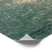 Sonnenstrahlen über dem Ozean Poster (Ecke)