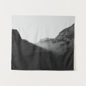 Sonnenstrahlen über den Bergen Wandteppich (Vorderseite (Horizontal))