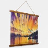 Sonnenstrahlen über der Adriaküste Wandteppich Mit Holzrahmen (Gewinkelt)