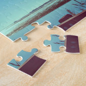 Sonnenstrahlen über der blauen Lagune Puzzle (Seite)