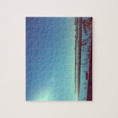 Sonnenstrahlen über der blauen Lagune Puzzle (Vertikal)