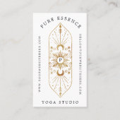 Sonnenstrahlen und dunkle Mondfarben Visitenkarte (Vorderseite)